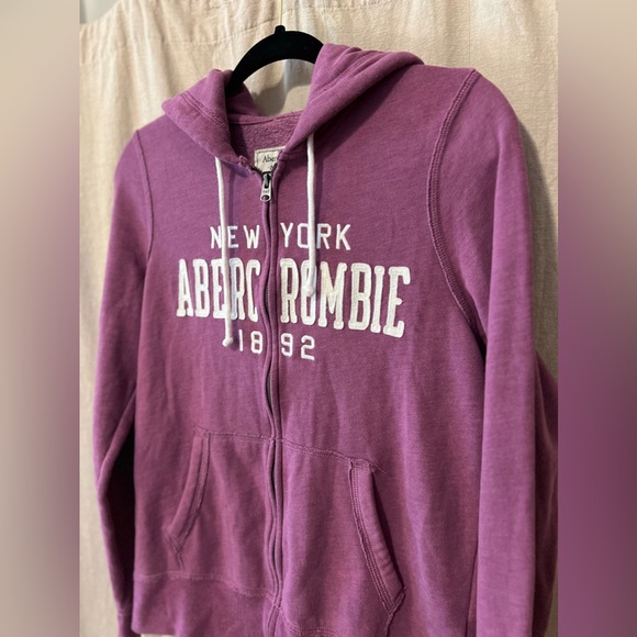 🩵 Abercrombie & Fitch Full Zip Hoodie Y2K - Picture 4 of 6